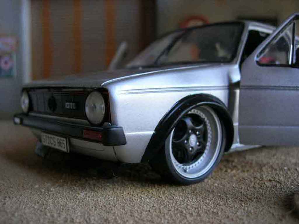 Volkswagen Golf 1 GTI 1/18 Solido jantes Porsche 1 GTI rs modelauto