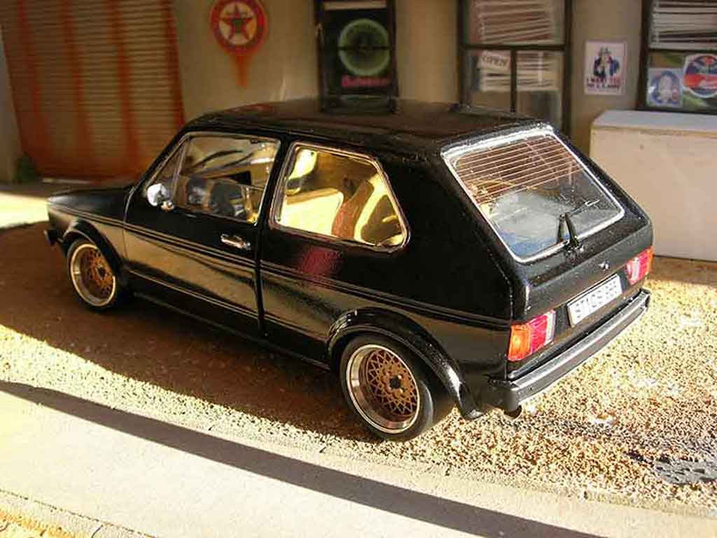Volkswagen Golf GTI 1 swap moteur audi tt zwart 1/18 Solido
