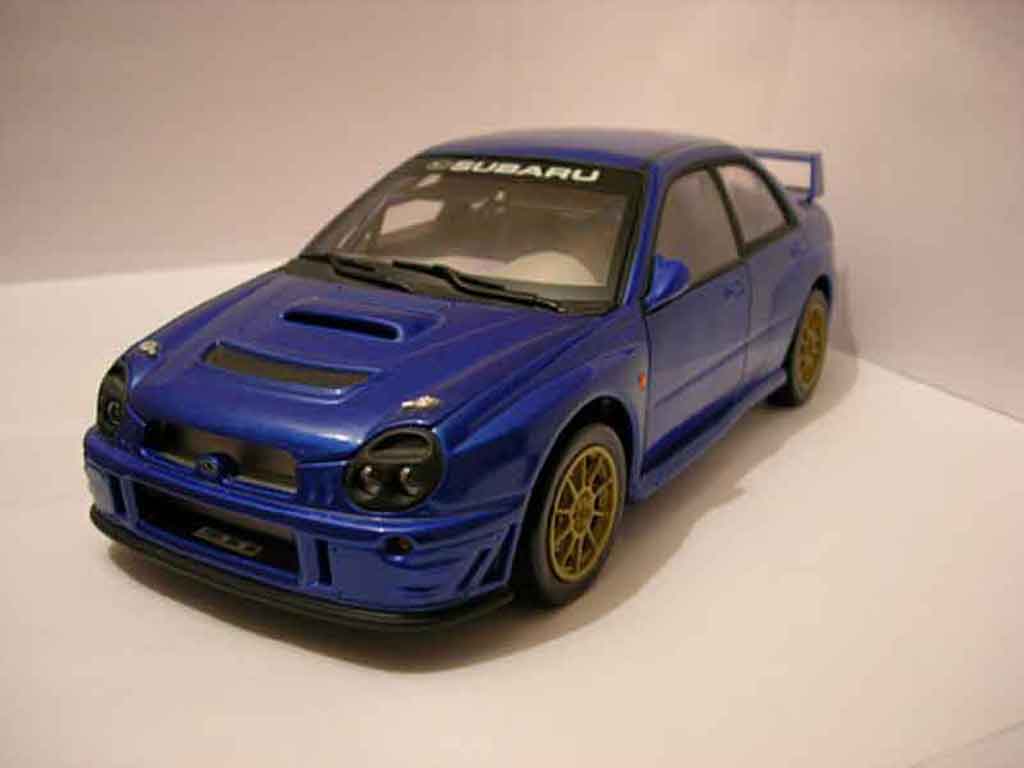 Subaru Impreza WRX 1/18 Solido STI WRX blauw modelauto