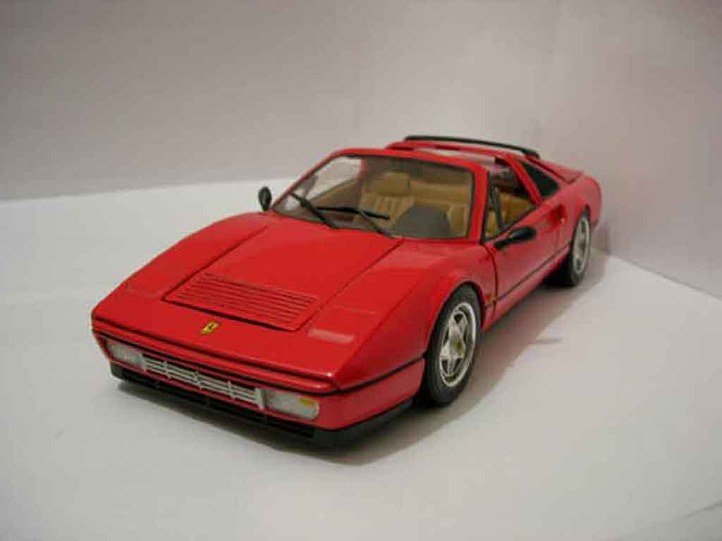 Ferrari 328 GTS 1/18 Anson GTS rood 1988 modelauto