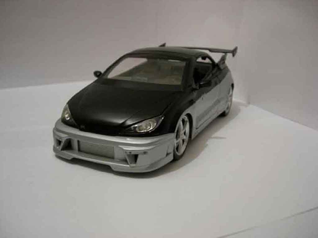 Peugeot 206 CC 1/18 Norev CC paroodech grijs modelauto