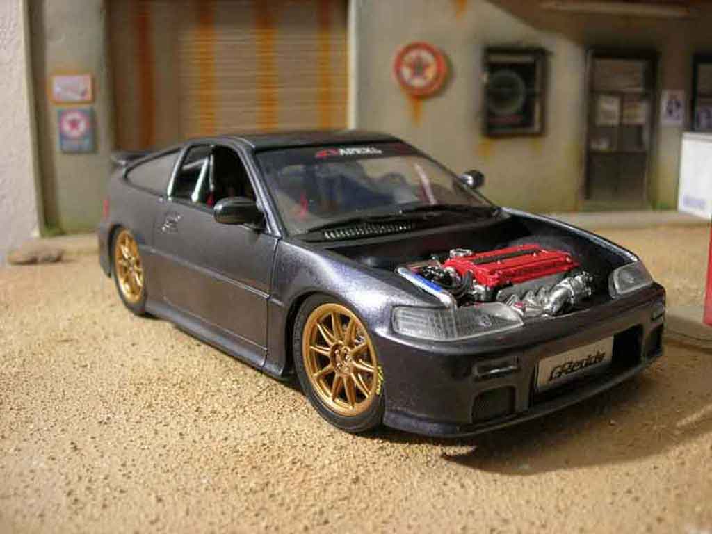 Honda CRX Base jdm grijs 1/18 Hot Wheels