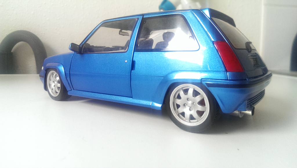 Renault 5 Turbo GT jantes speedline 1 pouces blauw 1/18 Norev
