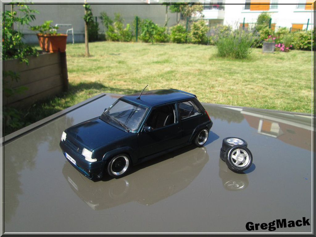 Renault 5 1/18 Norev GT Turbo groen Abyss jantes BBS modelauto