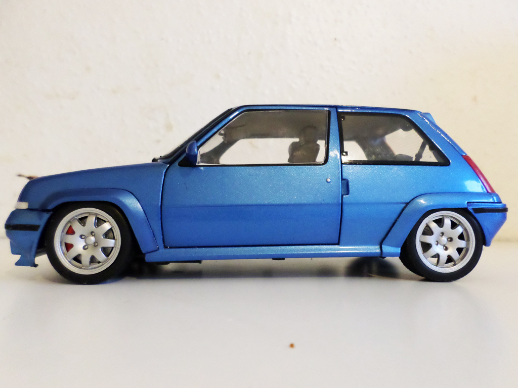 Renault 5 Turbo GT jantes speedline 1 pouces blauw 1/18 Norev