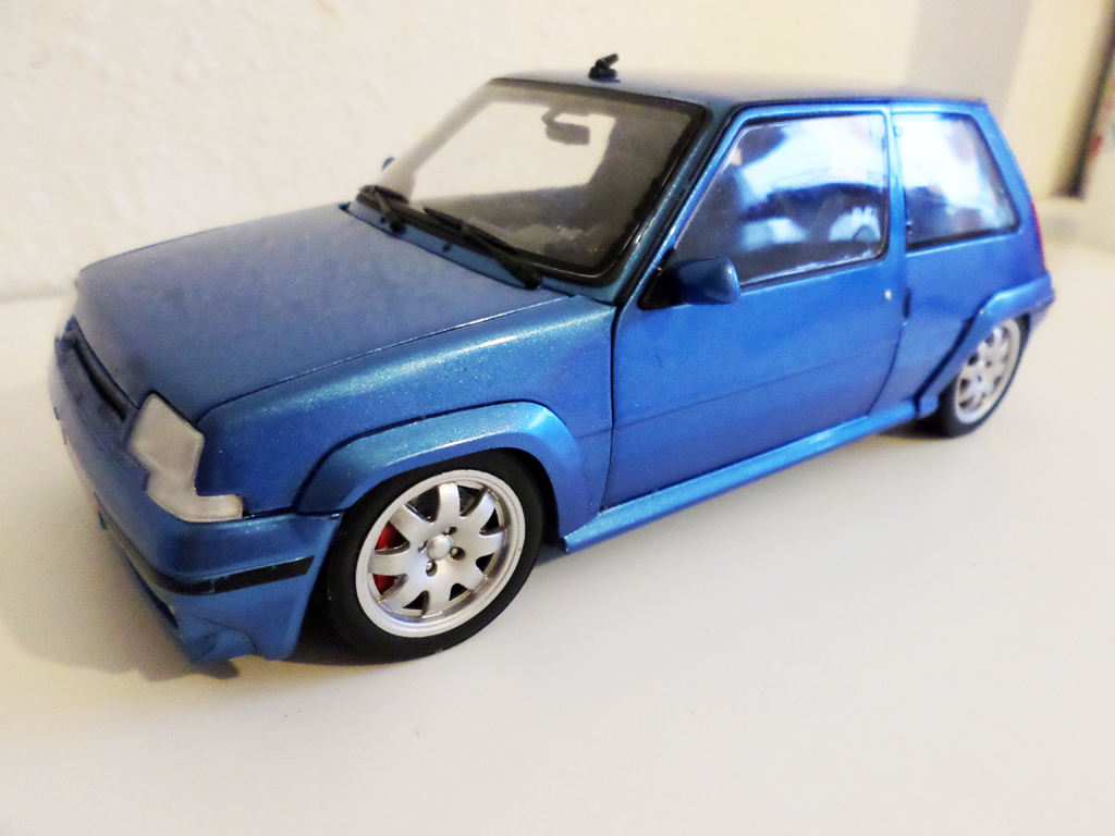 Renault 5 Turbo GT jantes speedline 1 pouces blauw 1/18 Norev