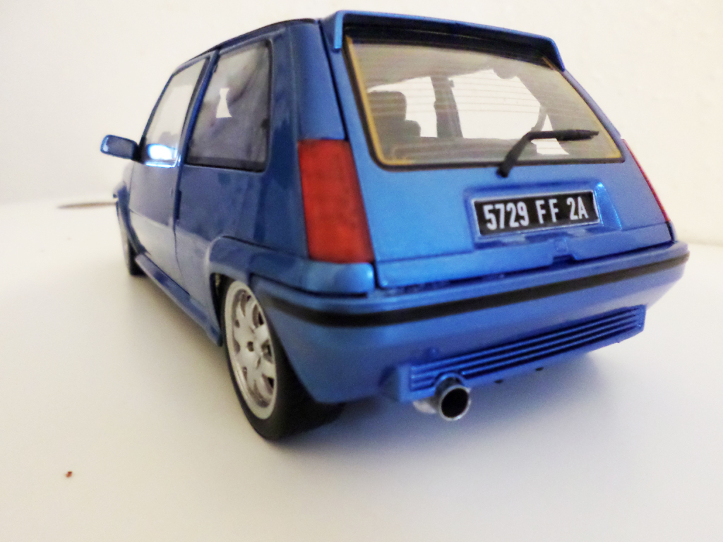 Renault 5 Turbo GT jantes speedline 1 pouces blauw 1/18 Norev