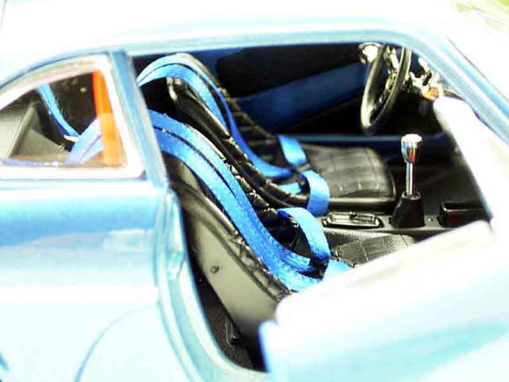 Alpine A110 rallye blauw jantes bbs 1/18 Burago