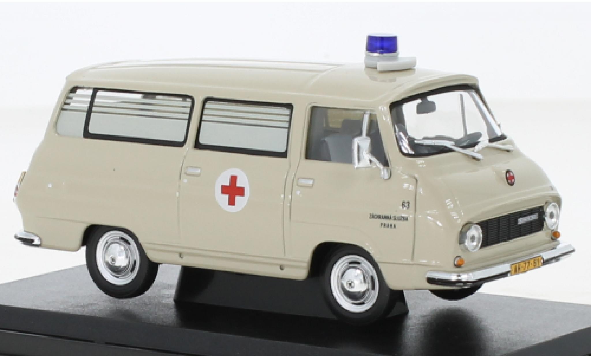 Skoda 1203 1/43 Abrex Mikrobus Sanitka - Prevozka 1974 modelauto