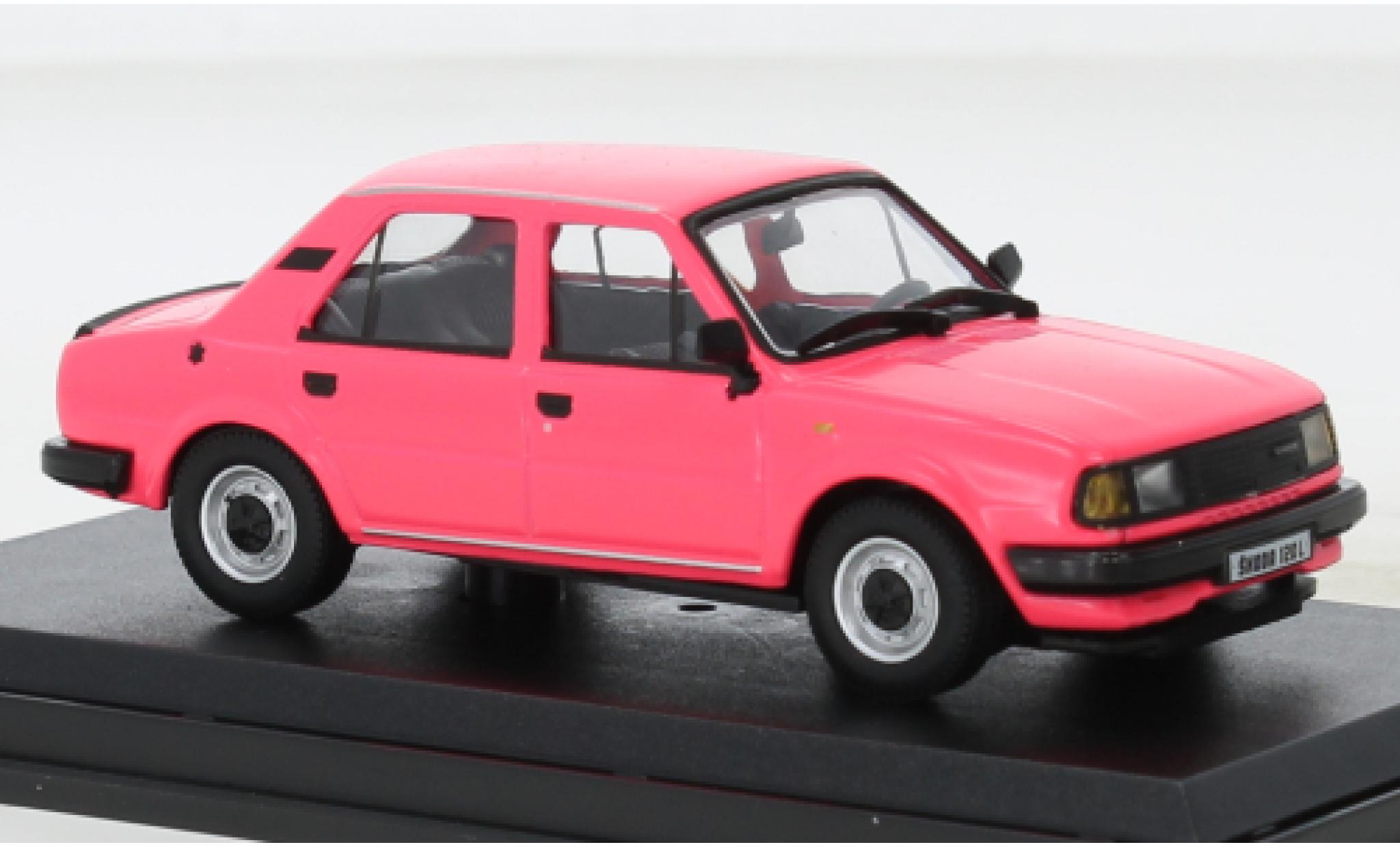 Skoda 120 1/43 Abrex L roze 1984 modelauto