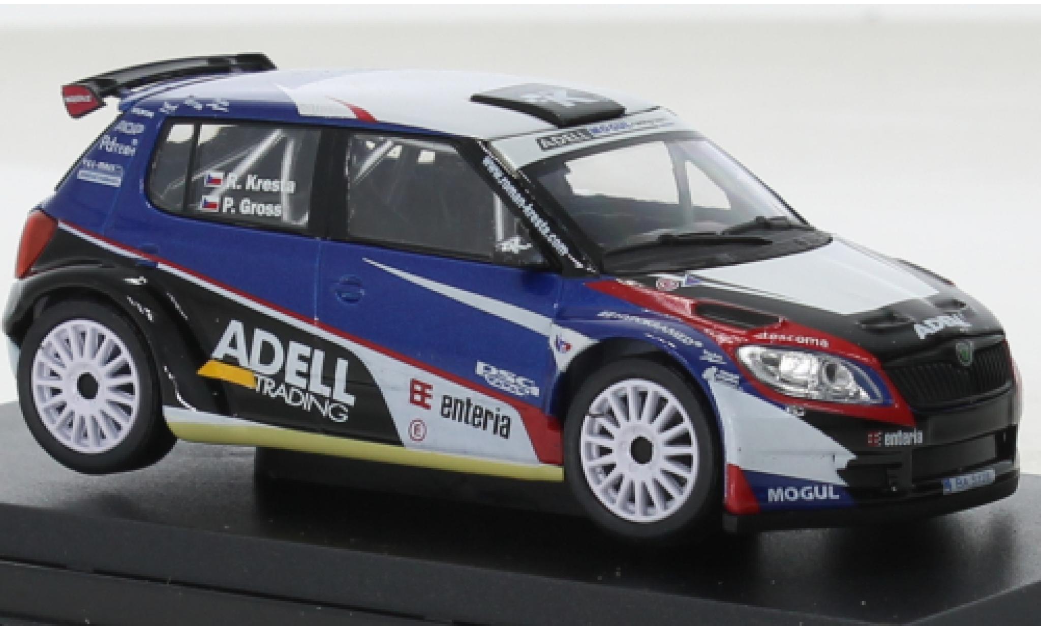 Skoda Fabia 1/43 Abrex II FL S2000 Adell Mogul Racing Team Kresta Design 2011 modelauto