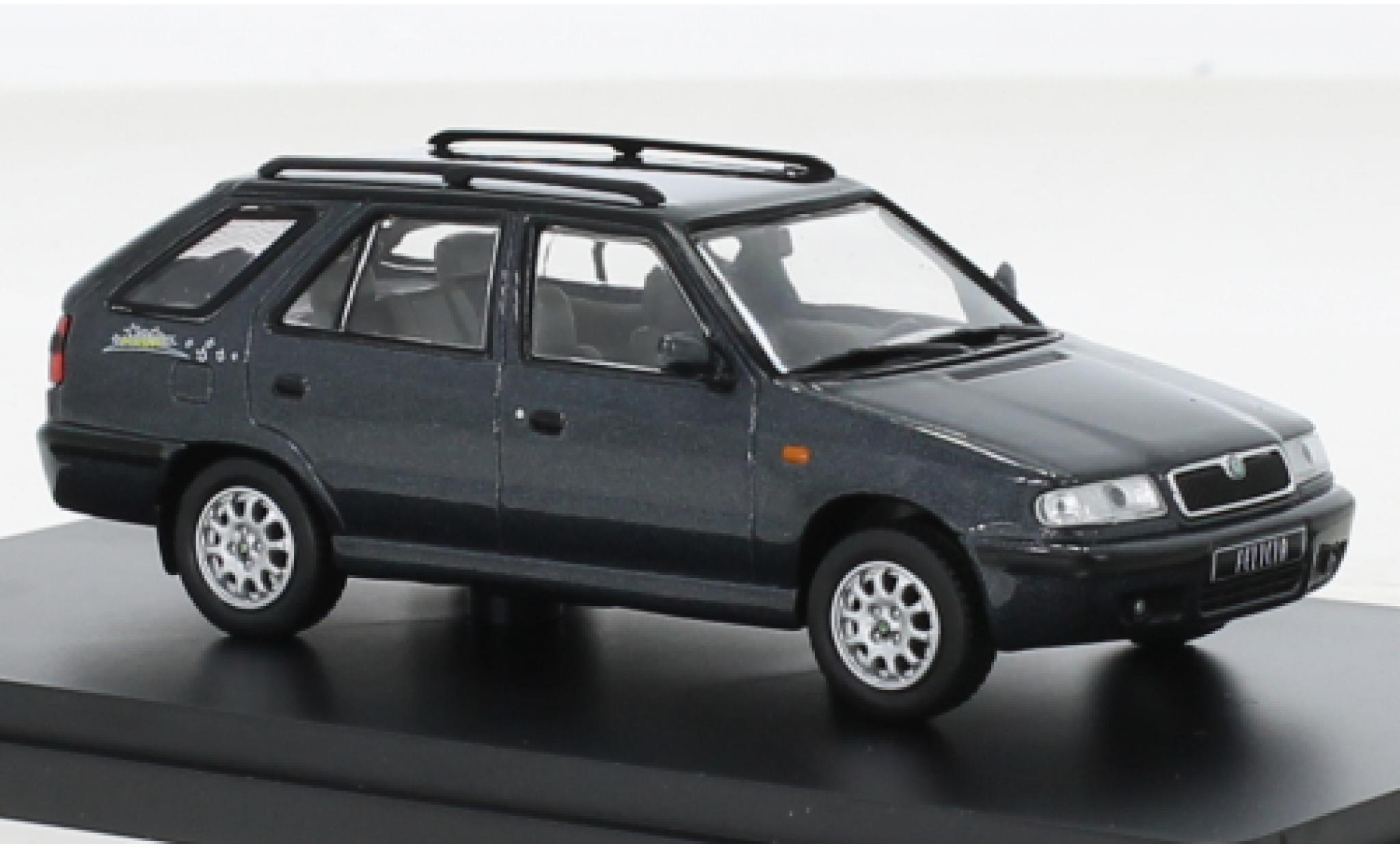 Skoda Felicia 1/43 Abrex FL Combi Magic metallic grijs 1998 modelauto