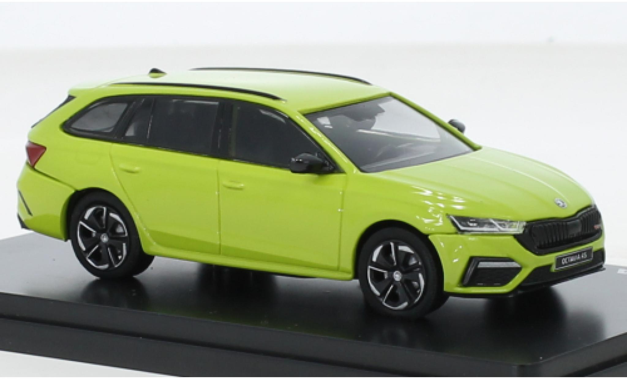 Skoda Octavia 1/43 Abrex IV Combi RS groen 2020 modelauto