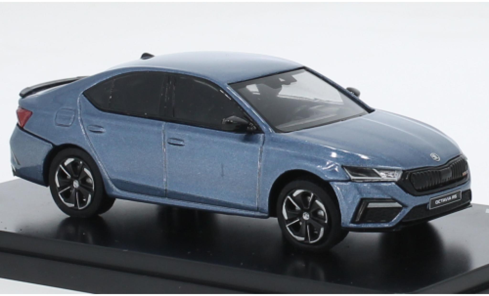 Skoda Octavia 1/43 Abrex IV RS mattblauw 2020 modelauto