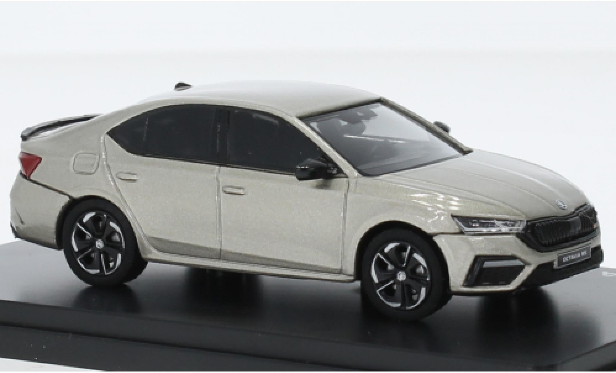 Skoda Octavia 1/43 Abrex IV RS metallic beige clair 2020 modelauto