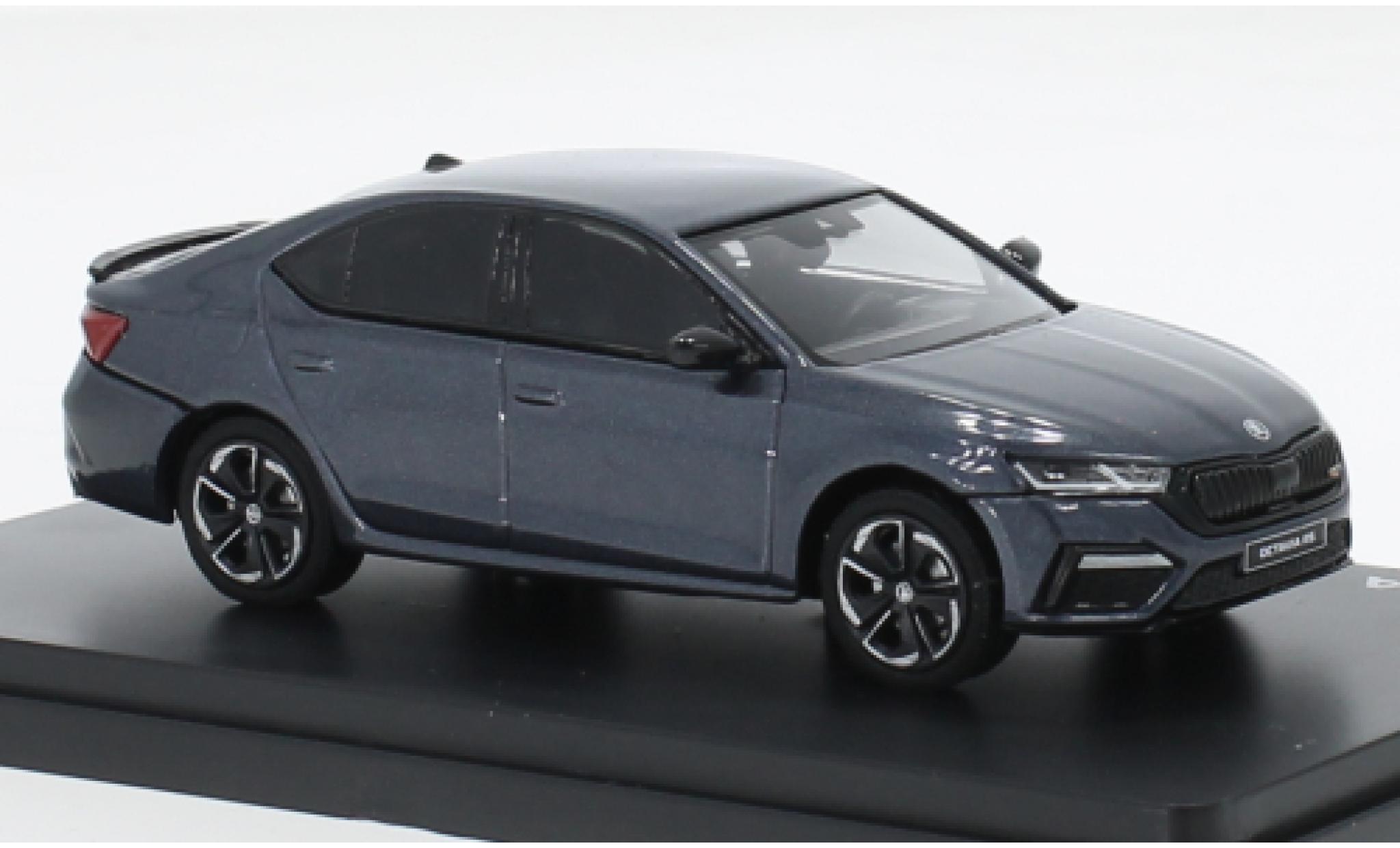 Skoda Octavia 1/43 Abrex IV RS metallic grijs 2020 modelauto