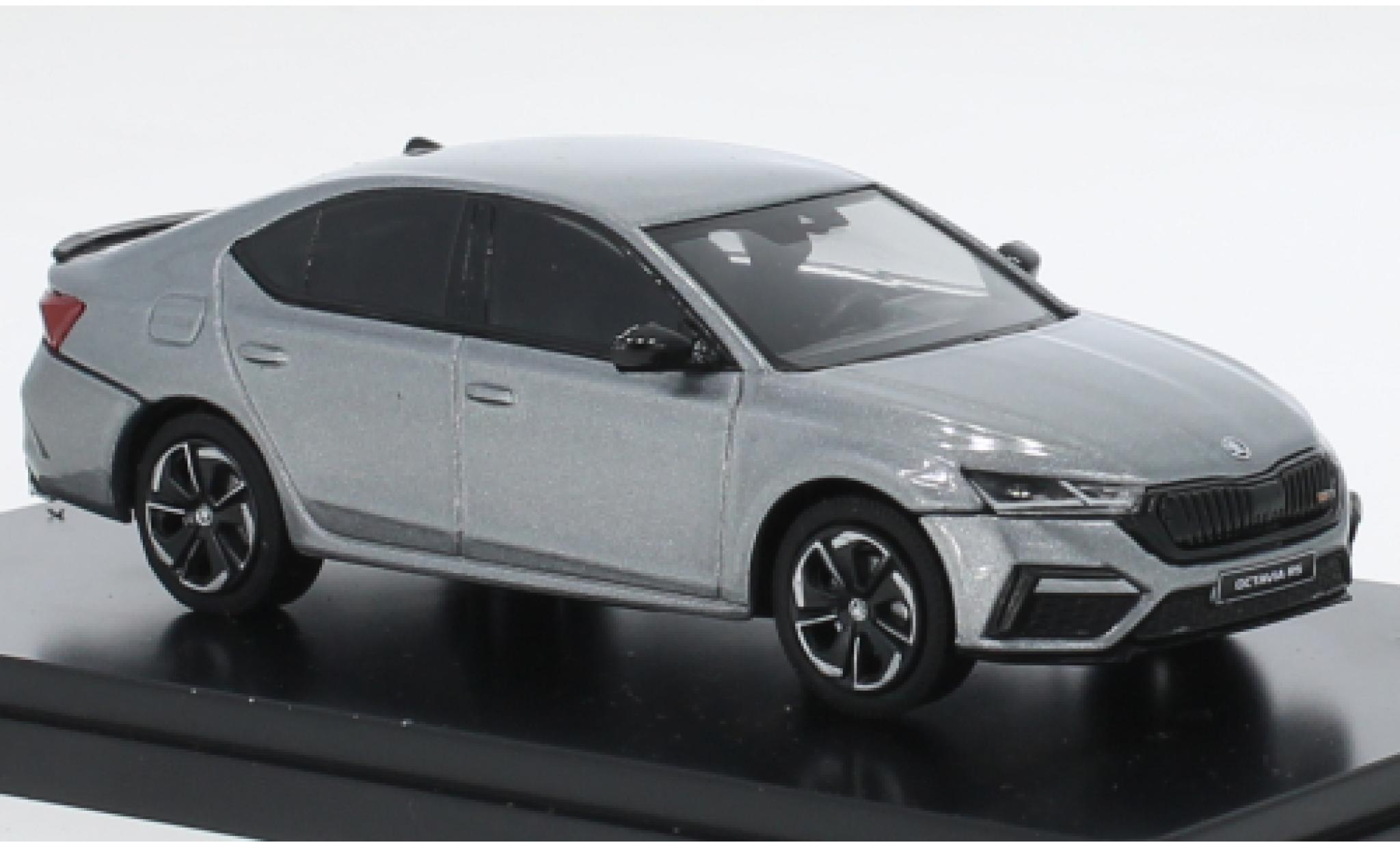 Skoda Octavia 1/43 Abrex IV RS metallic grijs clair 2020 modelauto