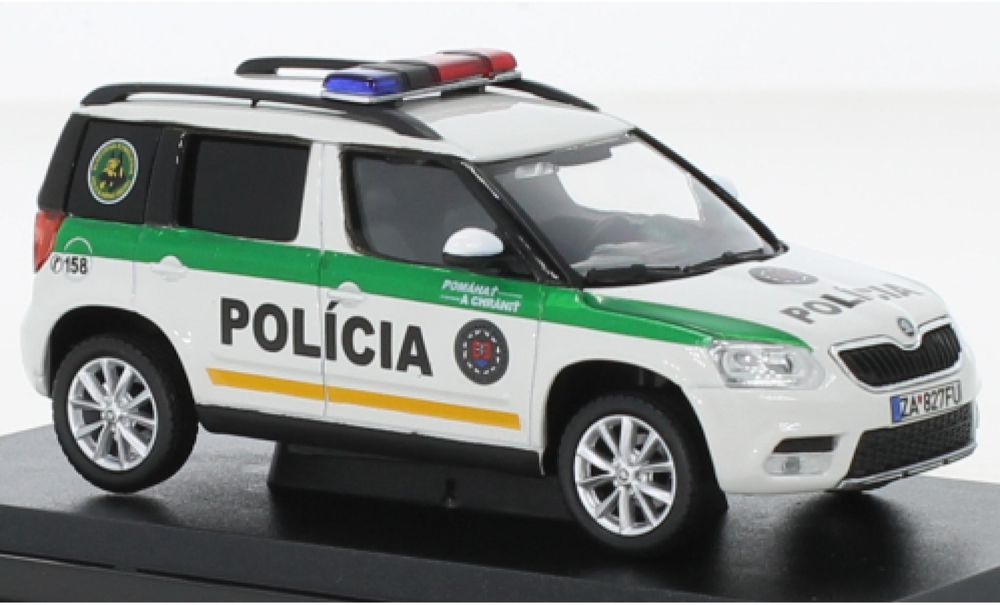 Skoda Yeti 1/43 Abrex FL Policia (SR) 2013 modelauto