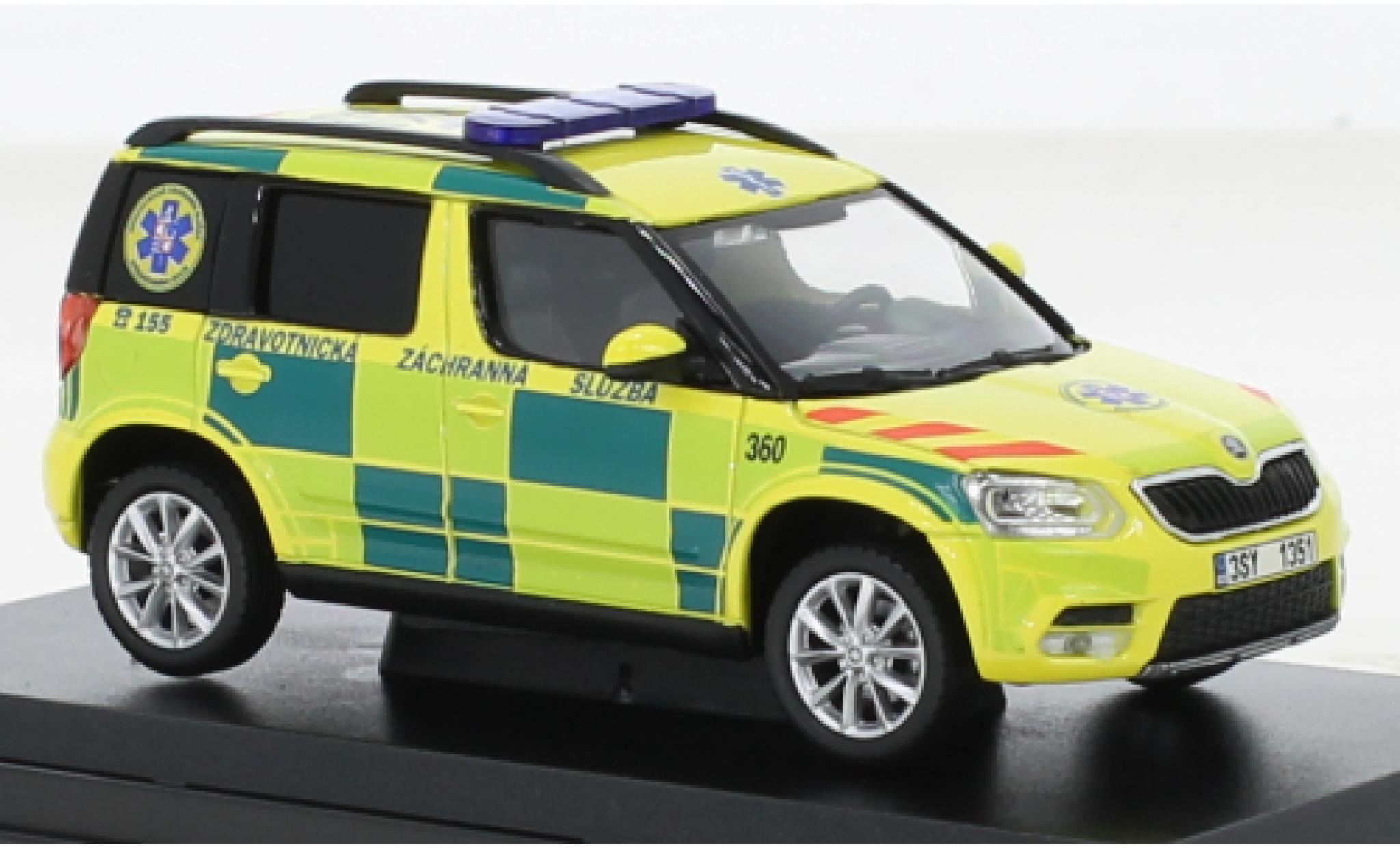 Skoda Yeti 1/43 Abrex FL ZZS Stredoceskeho Kraje 360 2013 modelauto