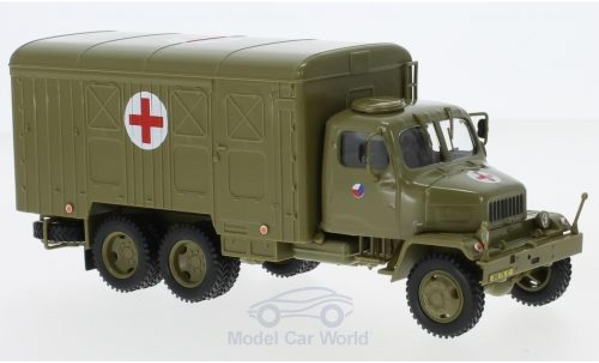 Praga V3S 1/43 Abrex Koffer Tschechische Armee 1967 modelauto