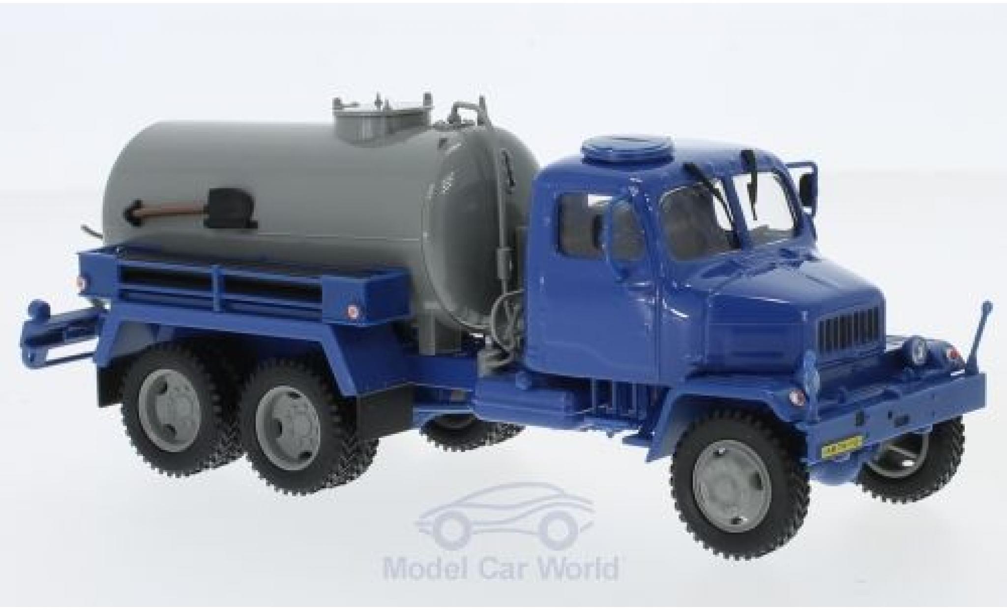 Praga V3S 1/43 Abrex Tankwagen blauw/grijs 1967 modelauto