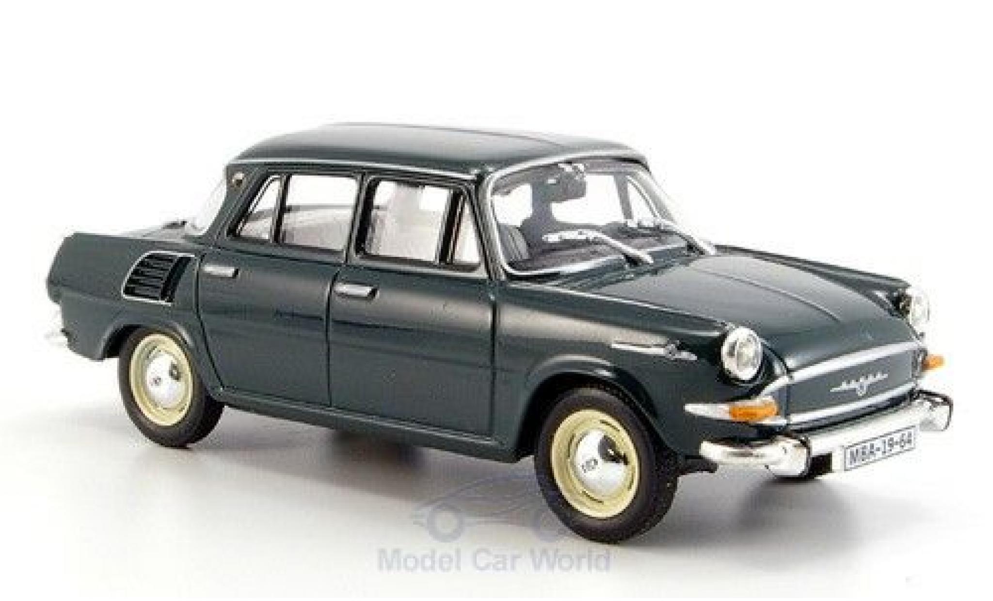 Skoda 1000 1/43 Abrex MB groen 1964 modelauto