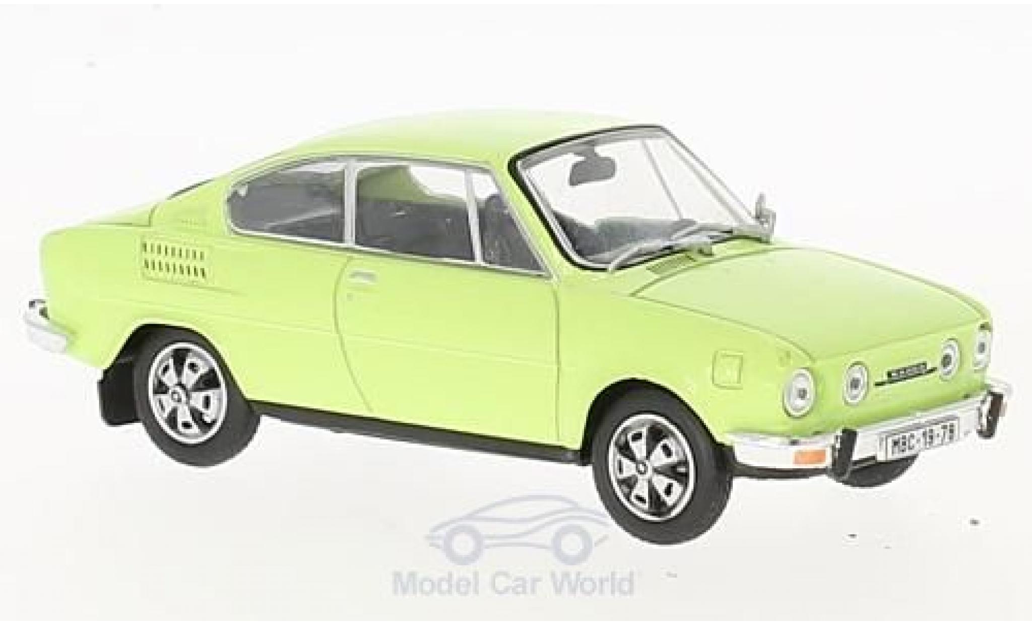 Skoda 110 1/43 Abrex R groen modelauto