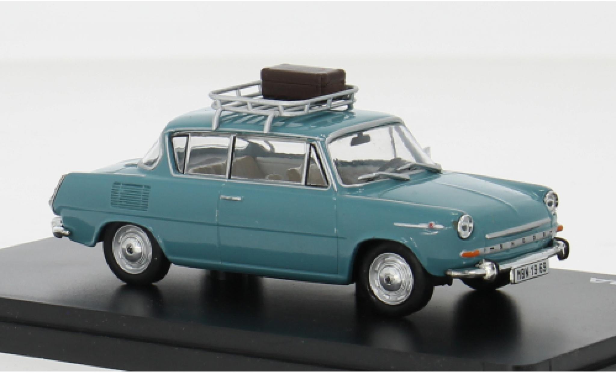 Skoda 110 1/43 Abrex 0MBX blauw 1969 1:43 modelauto