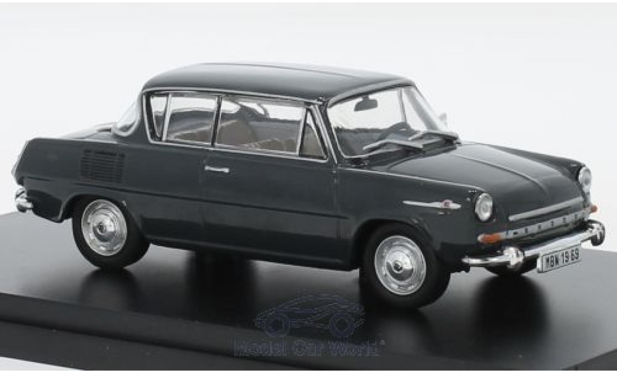 Skoda 110 1/43 Abrex 0MBX grijs 1969 modelauto