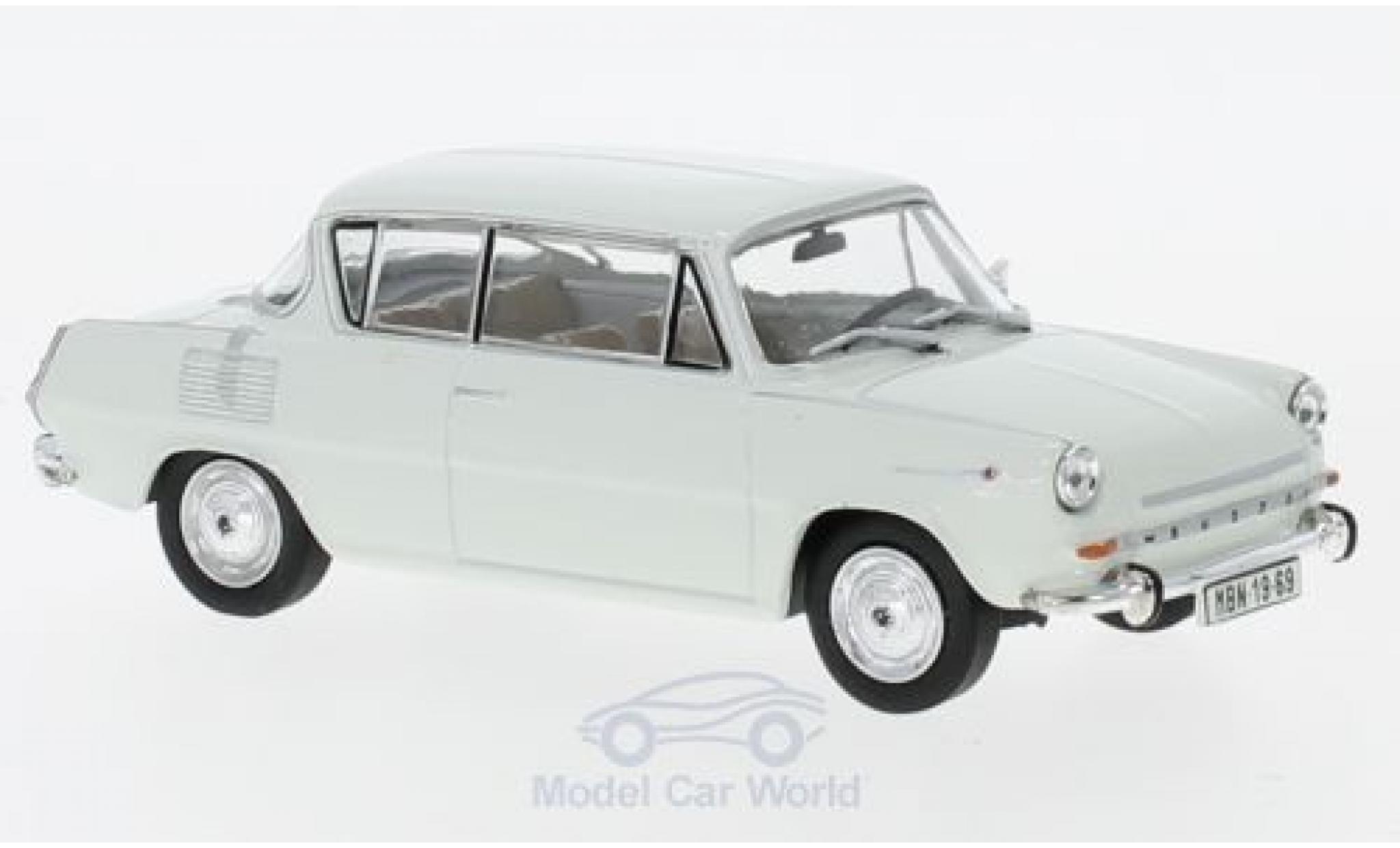 Skoda 110 1/43 Abrex 0MBX grijs 1969 modelauto