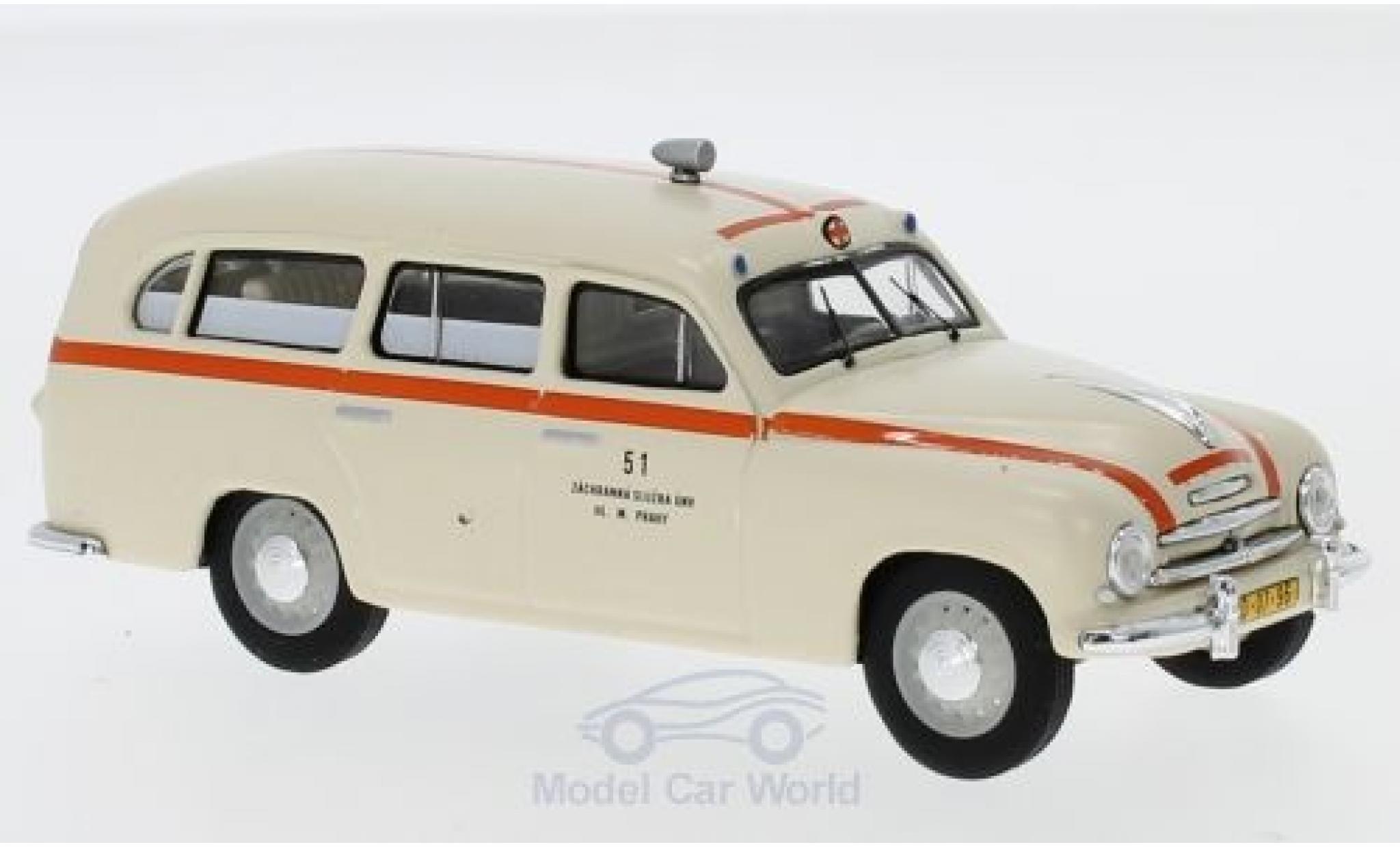Skoda 120 1/43 Abrex 1 1956 Rettungswagen modelauto