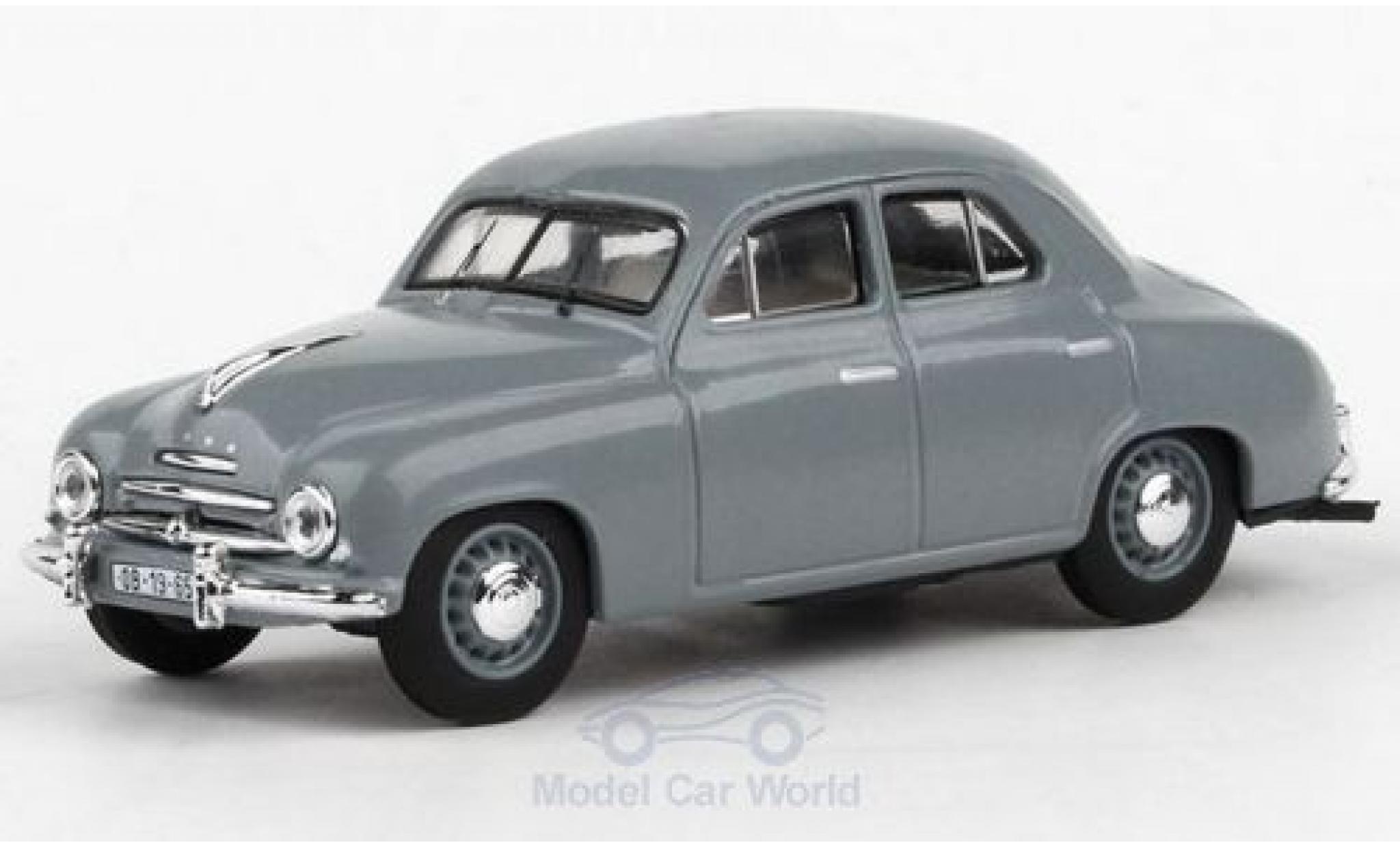 Skoda 120 1/43 Abrex 1 grijs 1956 modelauto