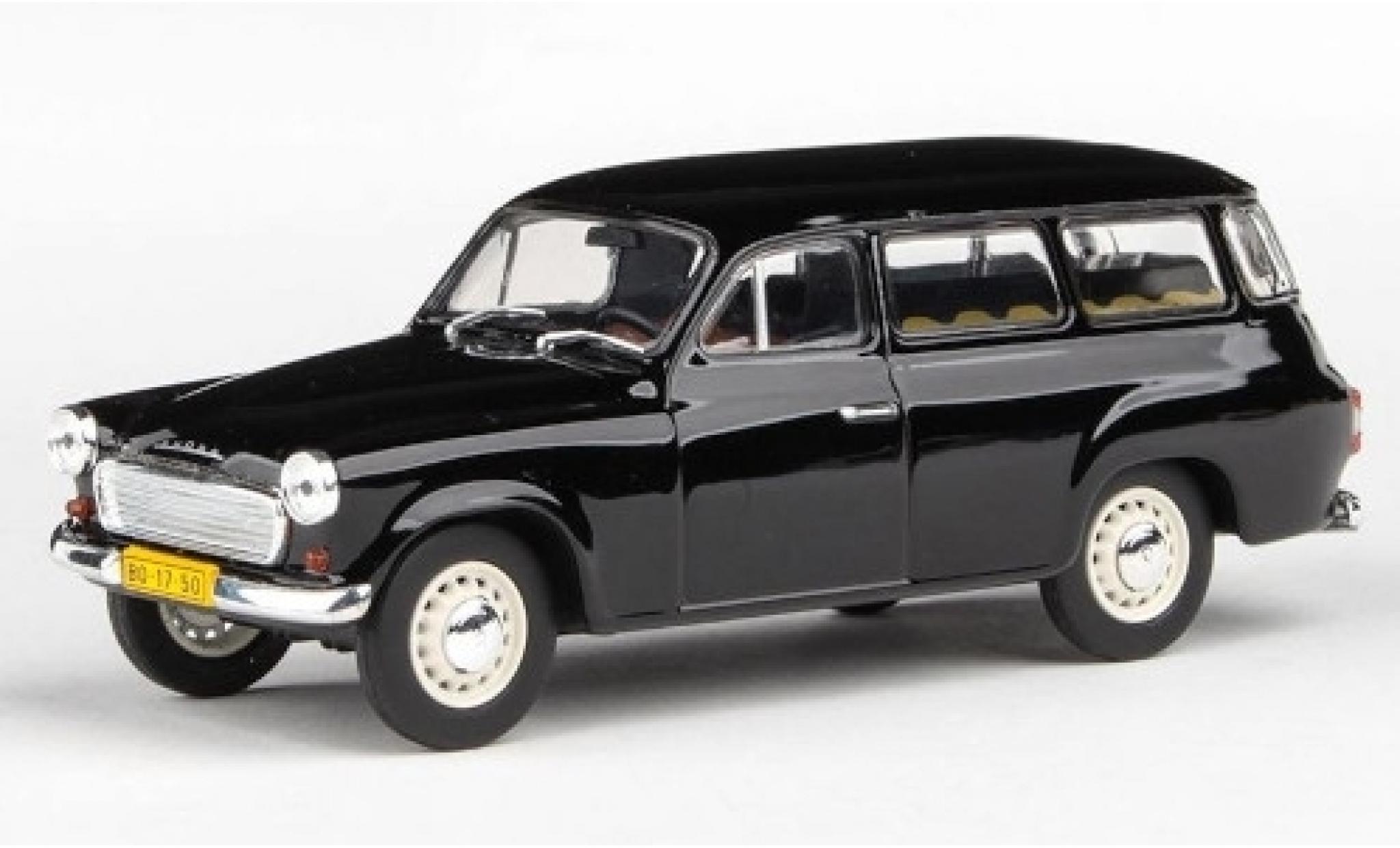 Skoda 120 1/43 Abrex 2 zwart 1964 modelauto
