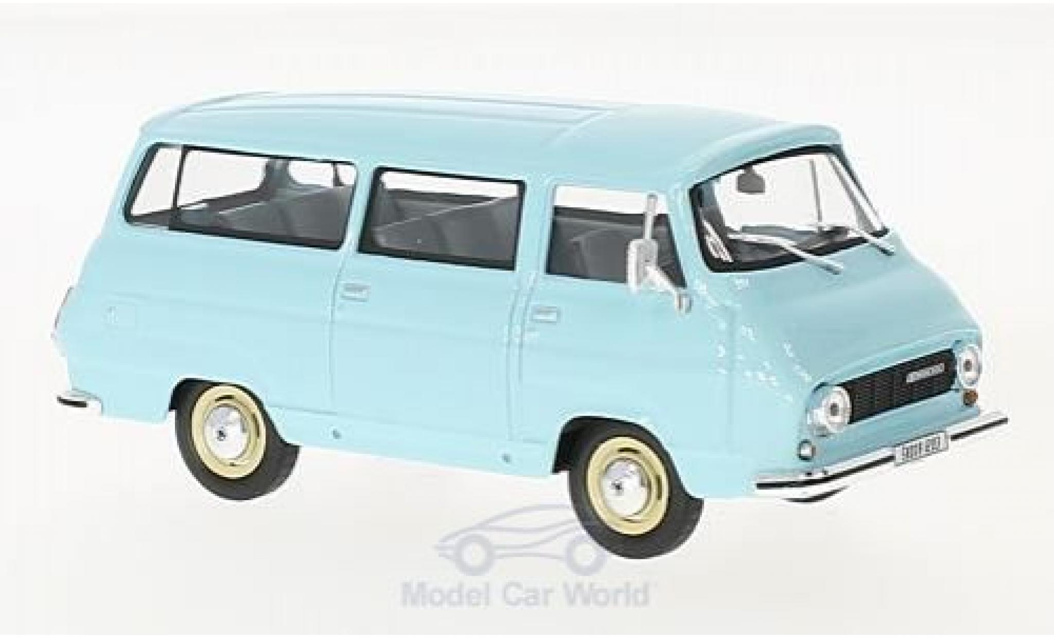 Skoda 1203 1/43 Abrex Mikrobus blauw 1974 modelauto