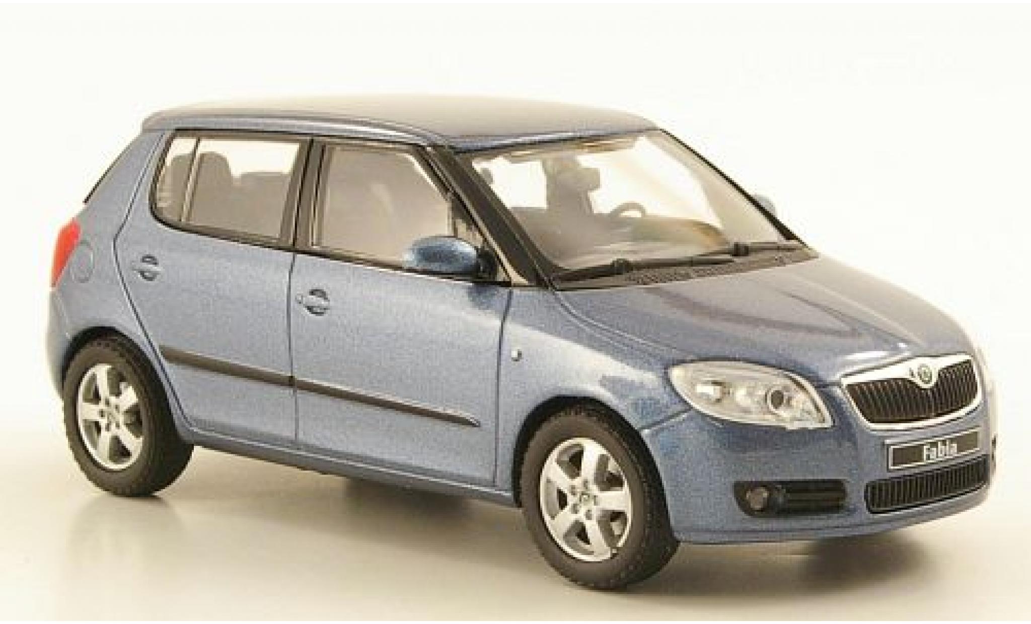 Skoda Fabia 1/43 Abrex II metallic grijs 2006 modelauto