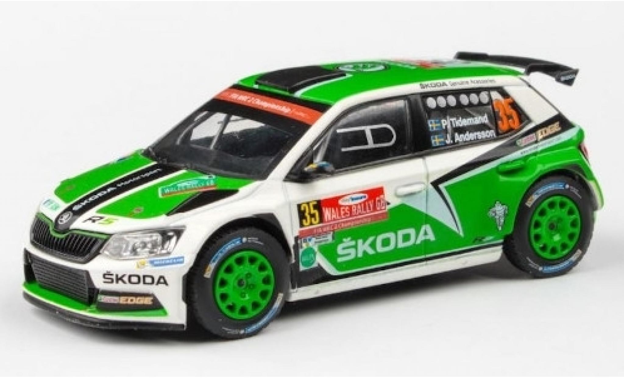 Skoda Fabia 1/43 Abrex III R5 No.35 Rallye WM Rallye Gro&szlig;britannien 2016 P.Tidemand/J.Andersson modelauto
