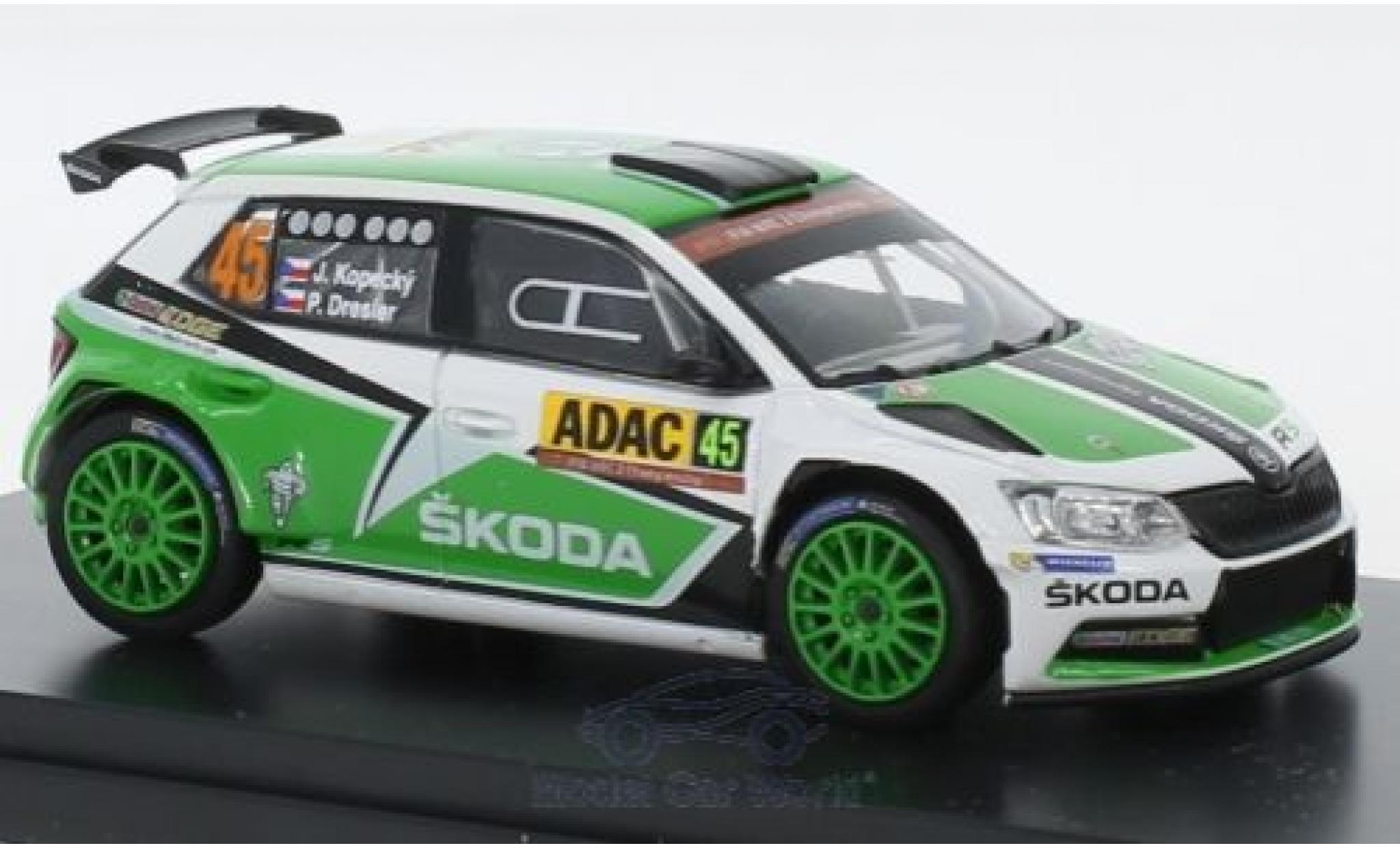 Skoda Fabia 1/43 Abrex III R5 No.45 Rallye WM Rallye Deutschland 2015 J.Kopecky/P.Dresler modelauto