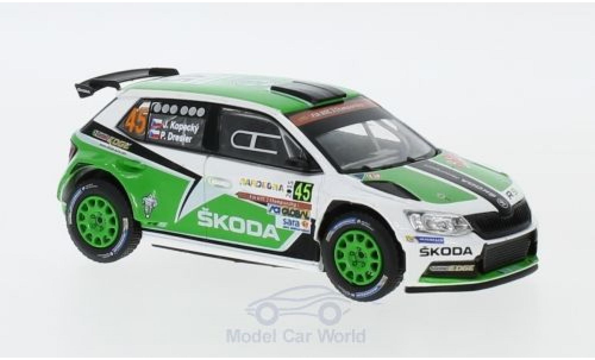 Skoda Fabia 1/43 Abrex III R5 No.45 Rallye WM Rallye Sardinien 2015 J.Kopecky/P.Dresler modelauto