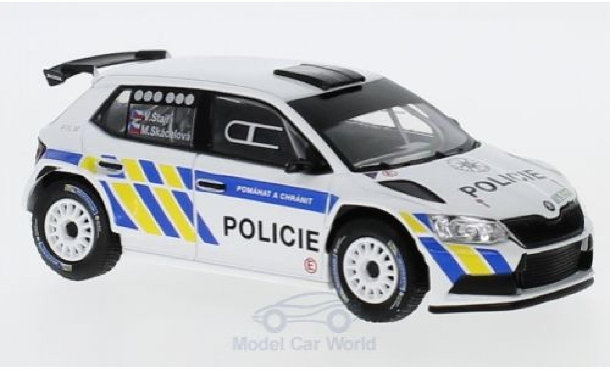 Skoda Fabia 1/43 Abrex III R5 Policie (CZ) 2015 modelauto