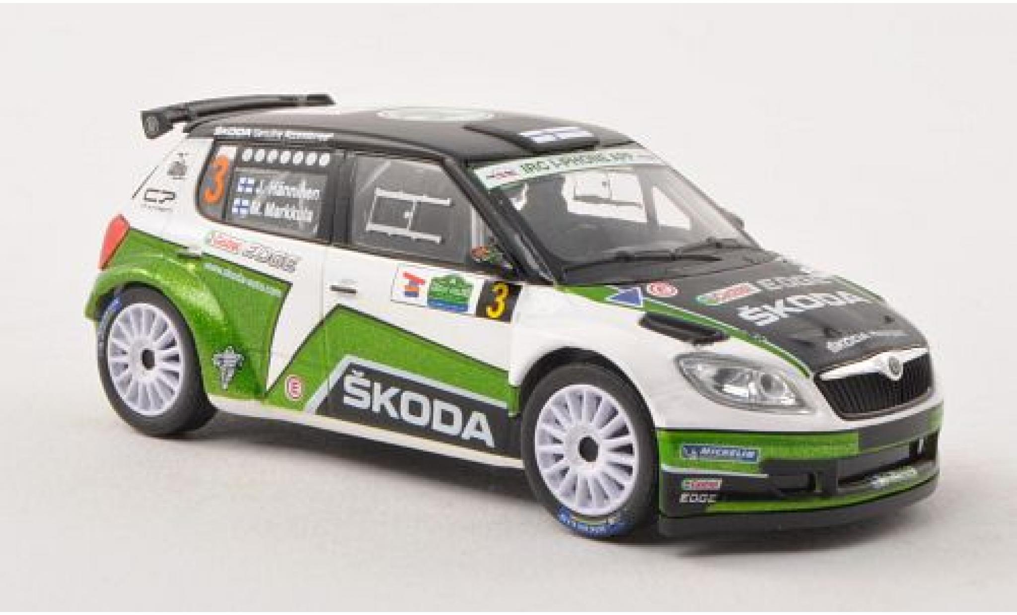 Skoda Fabia 1/43 Abrex S2000 No.3 Rallye Irland 2012 J.H&auml;nninen/M.Markkula modelauto
