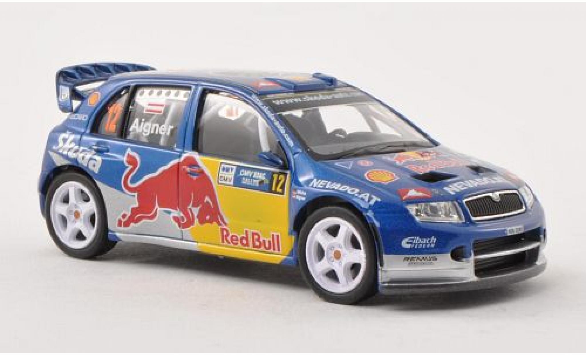Skoda Fabia 1/43 Abrex WRC Evo II No.12 Red Bull Rallye Deutschland 2006 modelauto