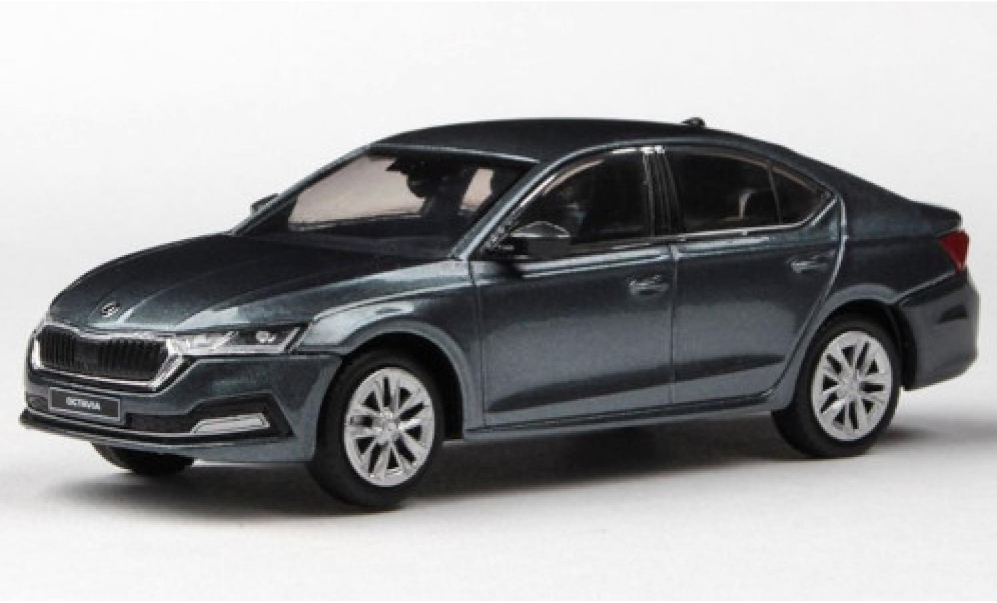 Skoda Octavia 1/43 Abrex IV metallic grijs 2020 modelauto