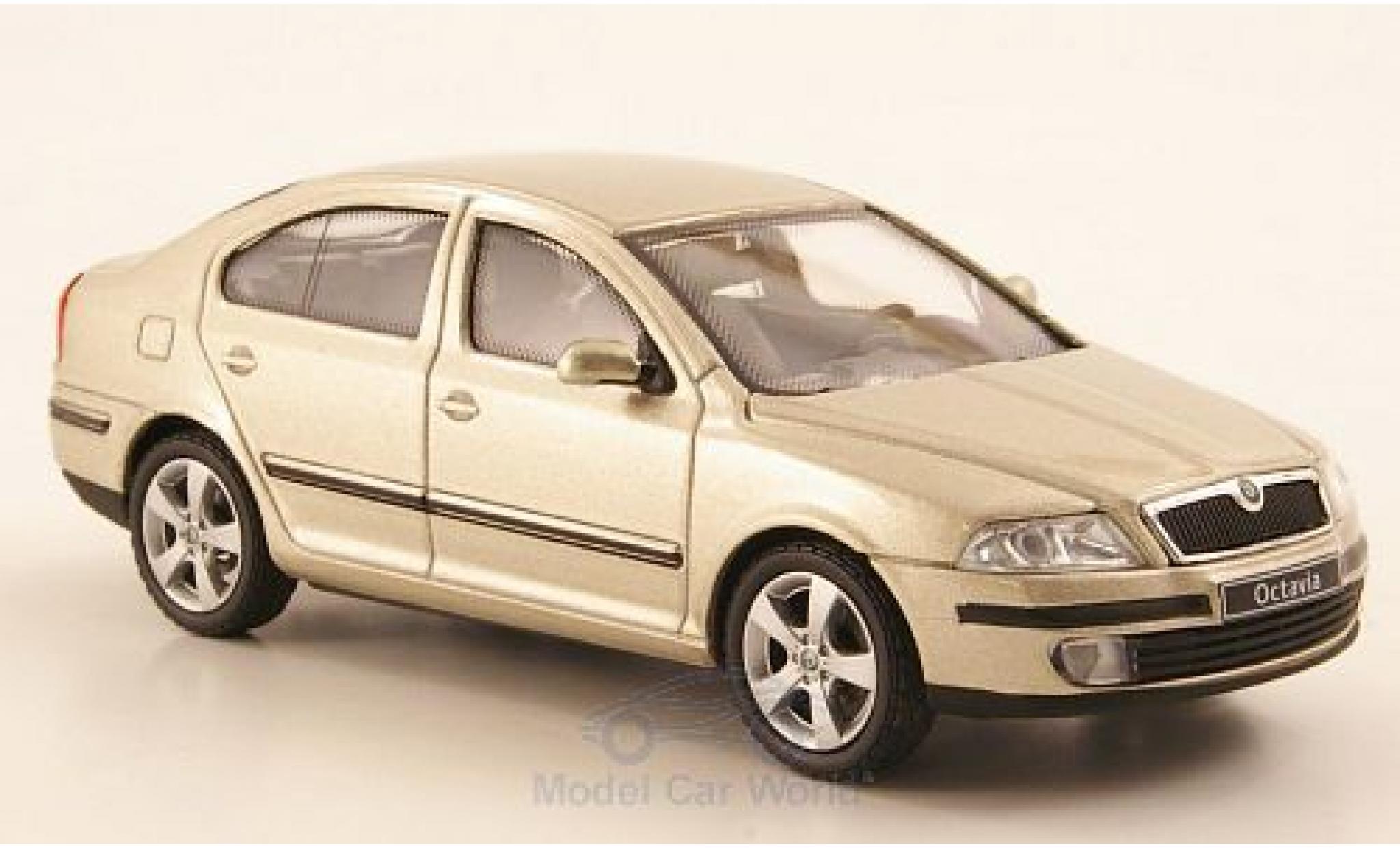 Skoda Octavia 1/43 Abrex metallic beige modelauto