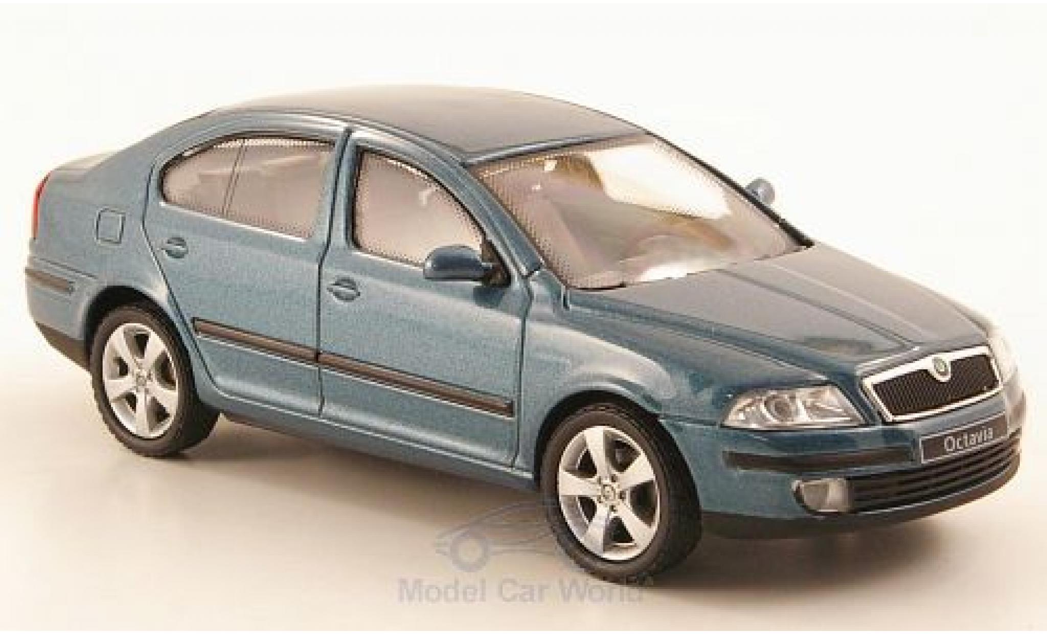 Skoda Octavia 1/43 Abrex metallic groen modelauto