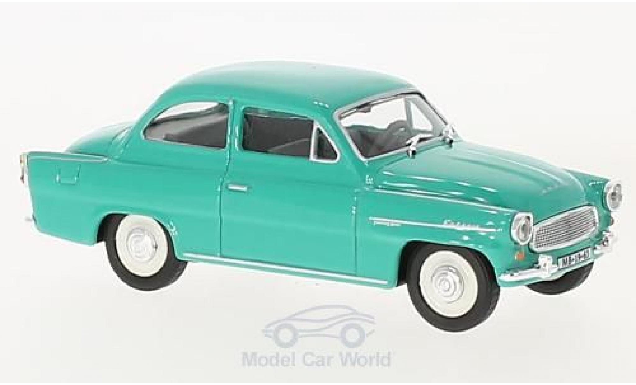 Skoda Octavia 1/43 Abrex t&uuml;rkis 1963 modelauto