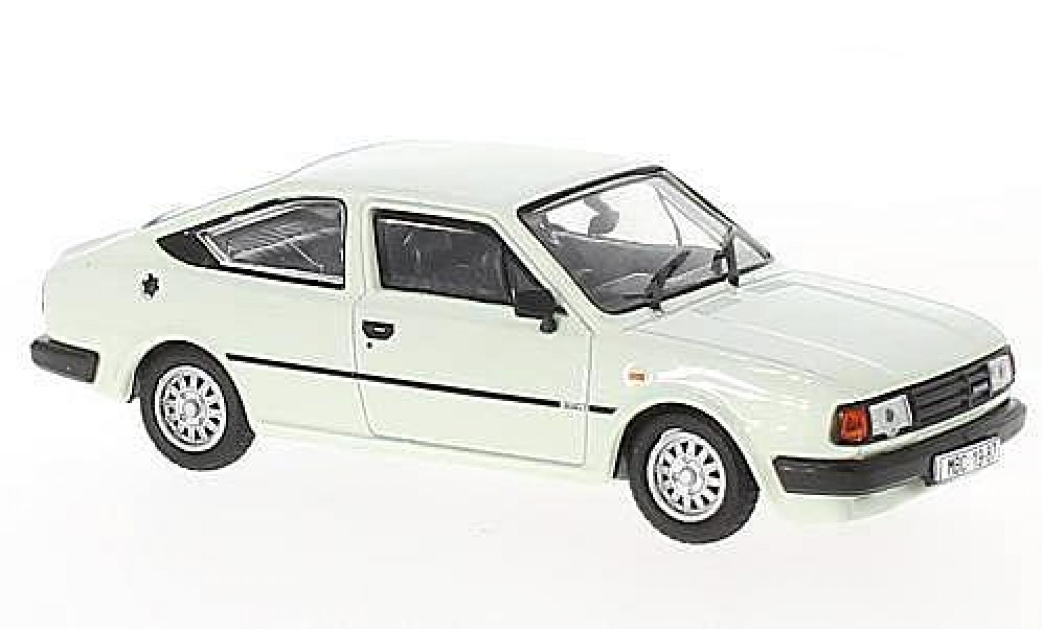 Skoda Rapid 1/43 Abrex 136 wit RHD 1987 modelauto