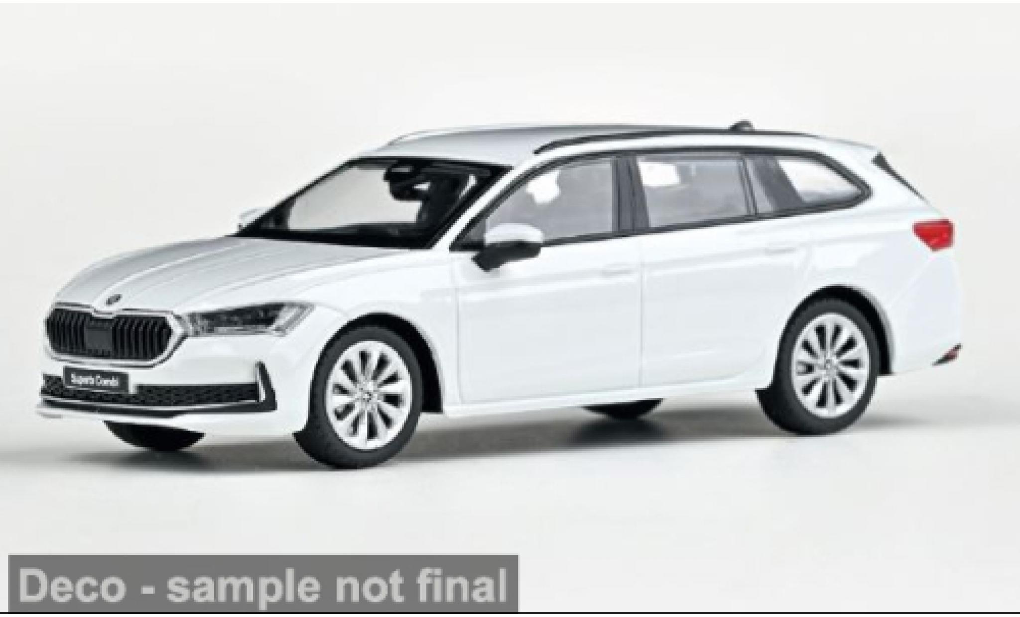 Skoda Superb 1/43 Abrex IV wit 2023 1:43 modelauto