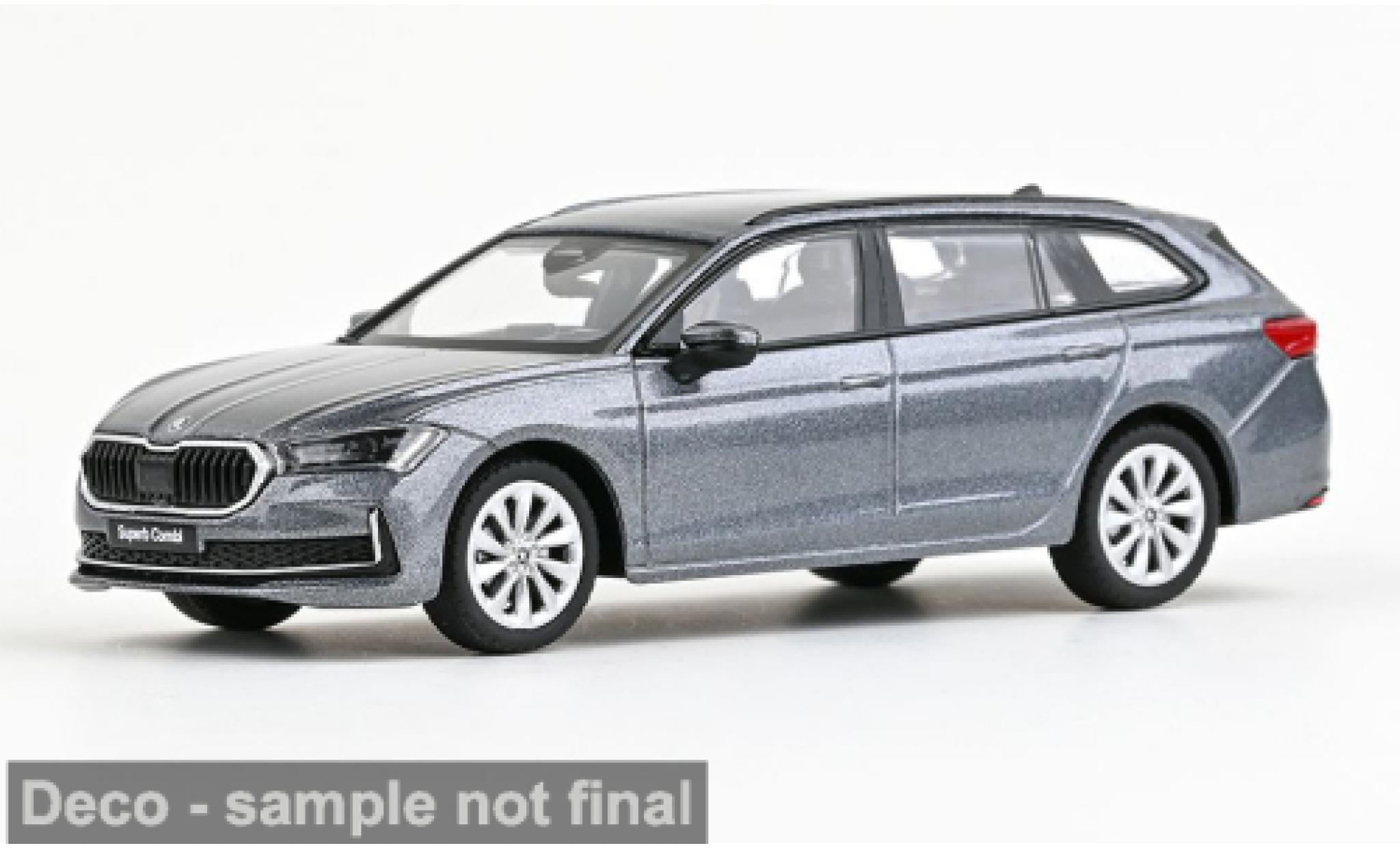 Skoda Superb 1/43 Abrex VI grijs 2023 1:43 modelauto