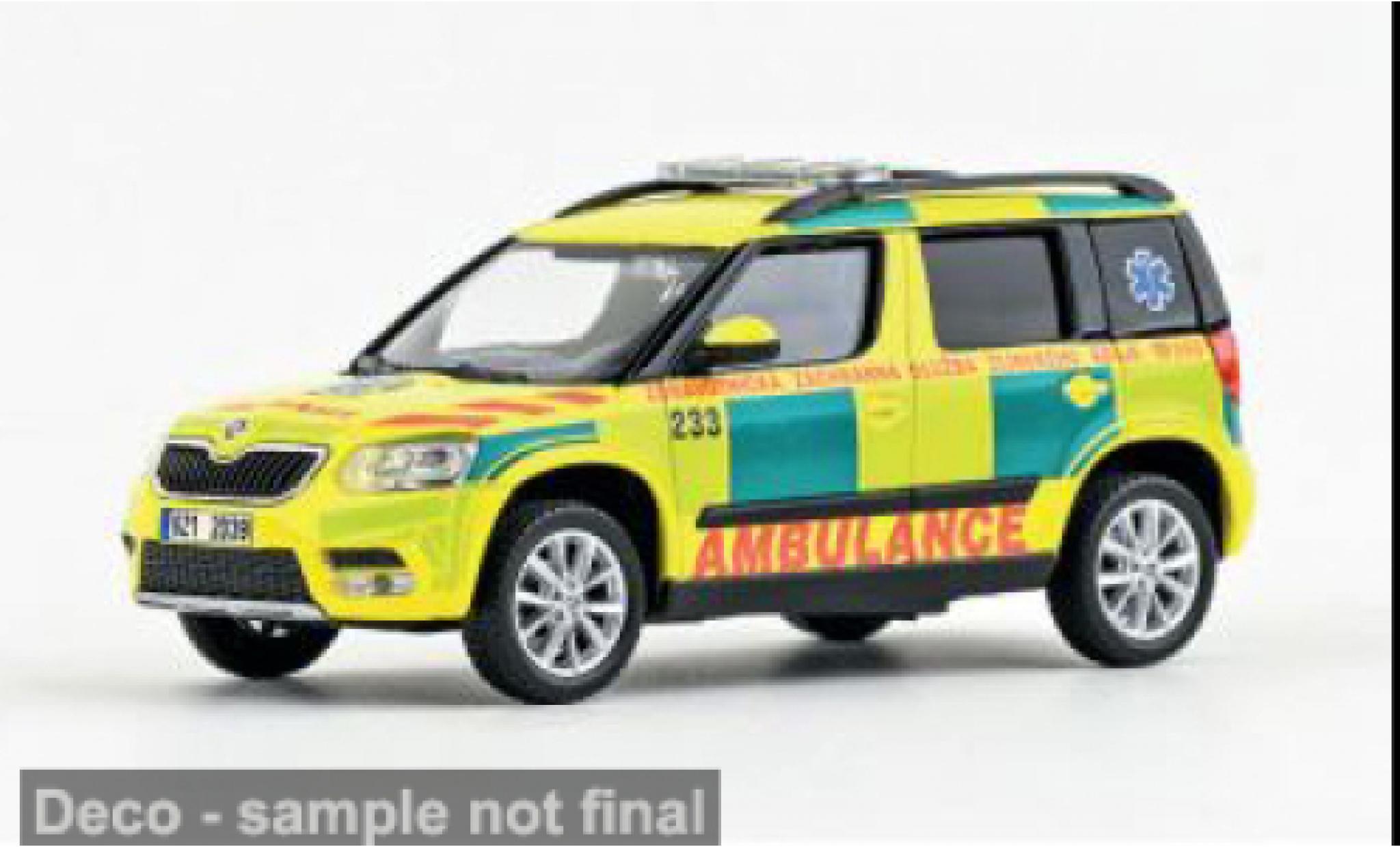 Skoda Yeti 1/43 Abrex FL 2013 EMS Of Zlin Region #233 1:43 modelauto