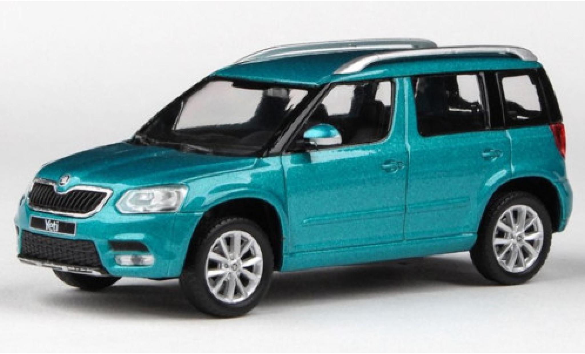 Skoda Yeti 1/43 Abrex FL metallic t&uuml;rkis 2013 modelauto